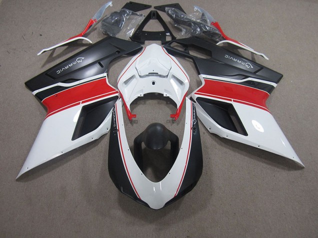 White Red Black Marvic 2007-2014 Ducati 848 Motorcycle Fairings White Red Black Marvic 2007-2014 Ducati 848 Motorcycle Fairings