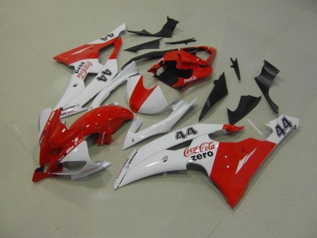 White Red Coca Cola Zero 44 2008-2016 Yamaha YZF R6 Motorcycle Fairings White Red Coca Cola Zero 44 2008-2016 Yamaha YZF R6 Motorcycle Fairings