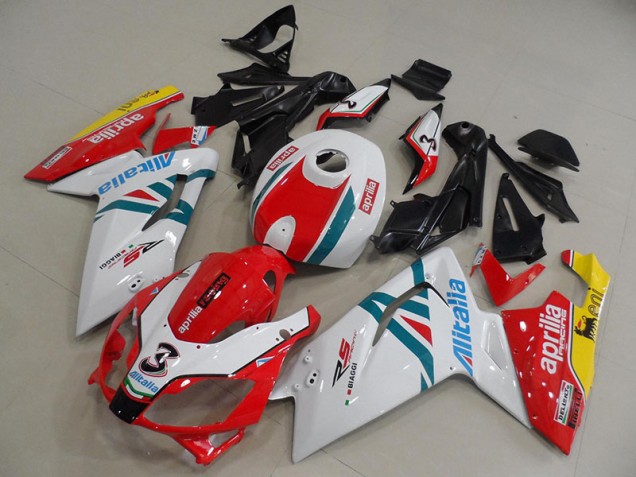 White Red Green 2006-2011 Aprilia RS125 Motorcycle Fairings White Red Green 2006-2011 Aprilia RS125 Motorcycle Fairings