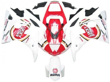 White Red Lucky Strike 2003-2005 Yamaha YZF R6 Motorcycle Fairings