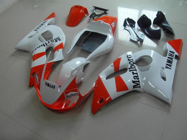 White Red Marlboro 1998-2002 Yamaha YZF R6 Motorcycle Fairings White Red Marlboro 1998-2002 Yamaha YZF R6 Motorcycle Fairings