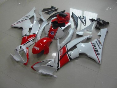 White Red OEM Style 2008-2016 Yamaha YZF R6 Motorcycle Fairings