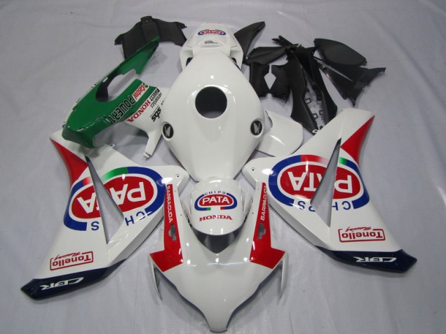 White Red PATA 2008-2011 Honda CBR1000RR Motorcycle Fairing White Red PATA 2008-2011 Honda CBR1000RR Motorcycle Fairing