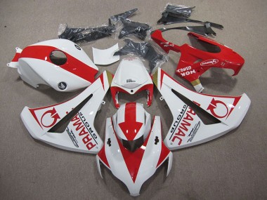 White Red PRAMAC 2008-2011 Honda CBR1000RR Motorcycle Fairings