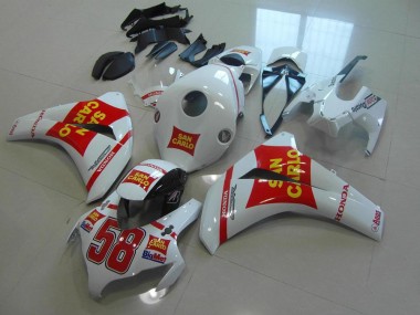 White San Carlo 2008-2011 Honda CBR1000RR Motorcycle Fairings