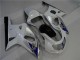 White Silver 2001-2003 Suzuki GSXR 600/750 Motorcycle Fairings White Silver 2001-2003 Suzuki GSXR 600/750 Motorcycle Fairings
