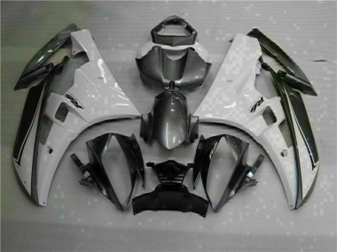 White Silver 2006-2007 Yamaha YZF R6 Motorcycle Fairings
