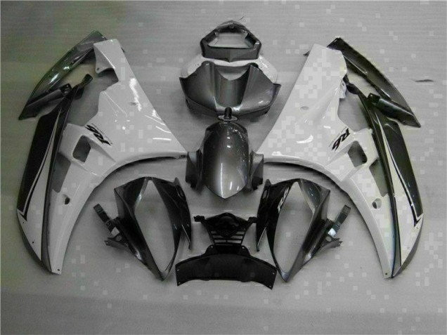 White Silver 2006-2007 Yamaha YZF R6 Motorcycle Fairings White Silver 2006-2007 Yamaha YZF R6 Motorcycle Fairings