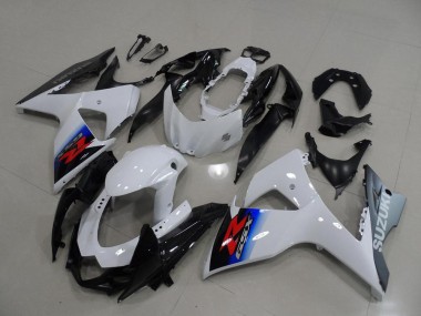 White Silver 2009-2016 Suzuki GSXR 1000 Motorcycle Fairings