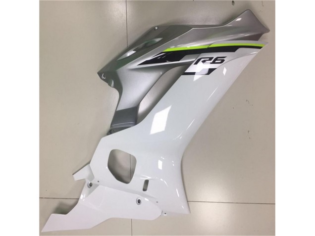 White Silver 2017-2021 Yamaha YZF R6 Motorcycle Fairings White Silver 2017-2021 Yamaha YZF R6 Motorcycle Fairings