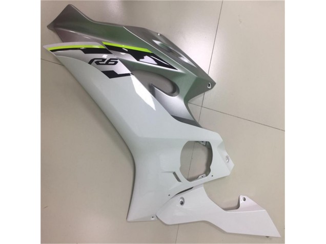 White Silver 2017-2021 Yamaha YZF R6 Motorcycle Fairings White Silver 2017-2021 Yamaha YZF R6 Motorcycle Fairings