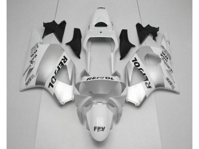 White Silver Black Repsol 2002-2003 Honda CBR900RR 954RR Motorcycle Fairings White Silver Black Repsol 2002-2003 Honda CBR900RR 954RR Motorcycle Fairings
