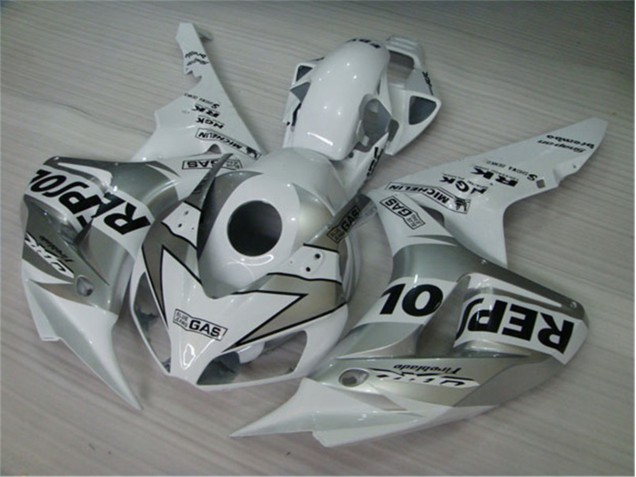 White Silver Black Repsol 2004-2005 Honda CBR1000RR Motorcycle Fairings White Silver Black Repsol 2004-2005 Honda CBR1000RR Motorcycle Fairings