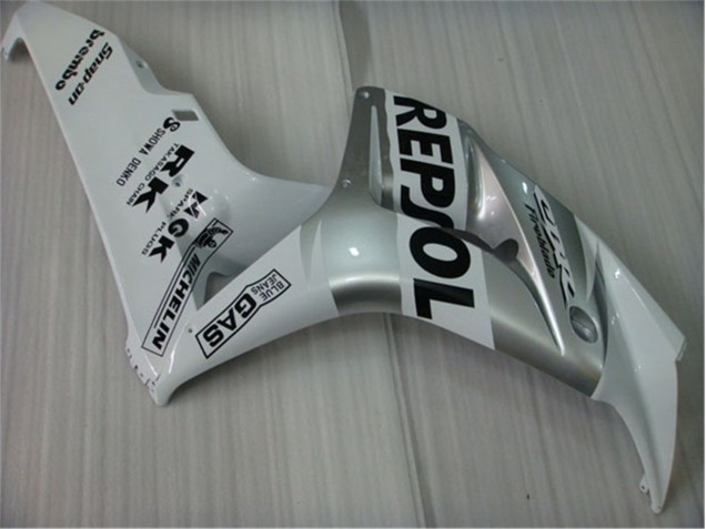 White Silver Black Repsol 2004-2005 Honda CBR1000RR Motorcycle Fairings White Silver Black Repsol 2004-2005 Honda CBR1000RR Motorcycle Fairings