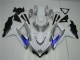 White Silver Blue 2008-2010 Suzuki GSXR 600/750 Motorcycle Fairings White Silver Blue 2008-2010 Suzuki GSXR 600/750 Motorcycle Fairings