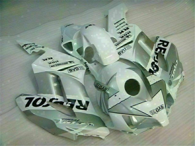 White Silver Repsol 2004-2005 Honda CBR1000RR Motorcycle Fairings White Silver Repsol 2004-2005 Honda CBR1000RR Motorcycle Fairings