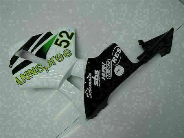 White Yellow Green 52 2005-2006 Honda CBR600RR Motorcycle Fairings White Yellow Green 52 2005-2006 Honda CBR600RR Motorcycle Fairings
