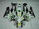 White Yellow Green 52 2005-2006 Honda CBR600RR Motorcycle Fairings White Yellow Green 52 2005-2006 Honda CBR600RR Motorcycle Fairings
