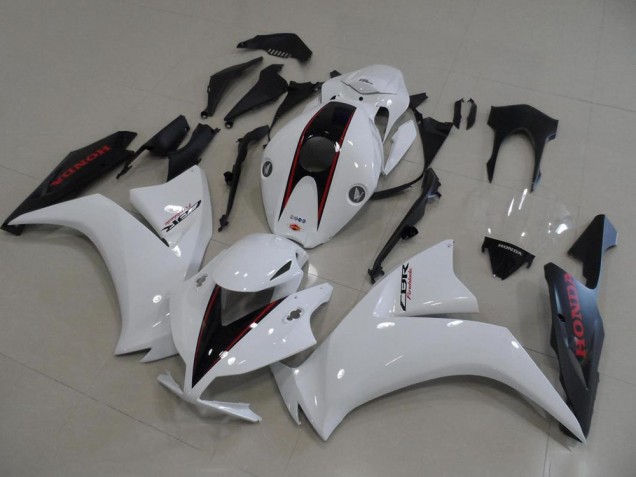White and Matte Black OEM Style 2012-2016 Honda CBR1000RR Motorcycle Fairings White and Matte Black OEM Style 2012-2016 Honda CBR1000RR Motorcycle Fairings