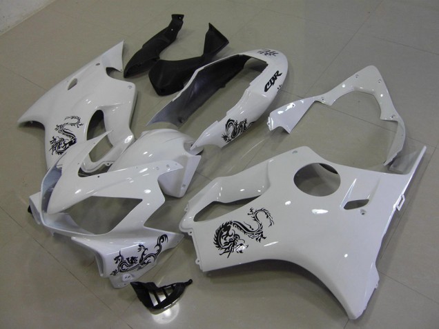 White with Black Dragon 2004-2007 Honda CBR600 F4i Motorcycle Fairings White with Black Dragon 2004-2007 Honda CBR600 F4i Motorcycle Fairings