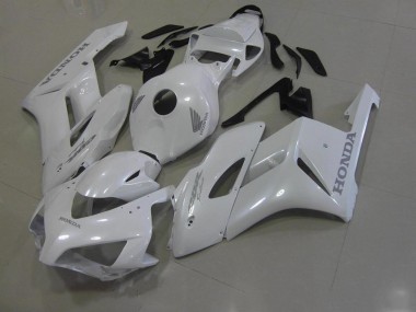 White with Silver Decals 2006-2007 Honda CBR1000RR Motorcycle Fairings