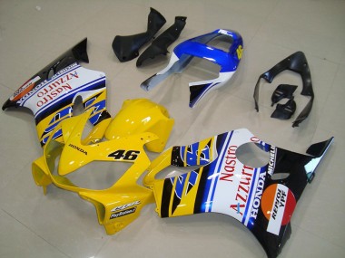Yellow 2001-2003 Honda CBR600 F4i Motorcycle Fairings