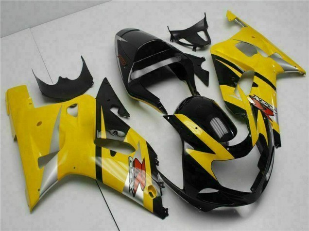 Yellow 2001-2003 Suzuki GSXR 600/750 Motorcycle Fairings Yellow 2001-2003 Suzuki GSXR 600/750 Motorcycle Fairings