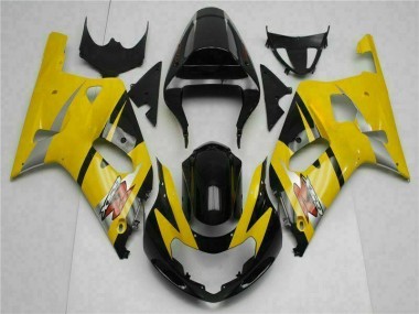 Yellow 2001-2003 Suzuki GSXR 600/750 Motorcycle Fairings