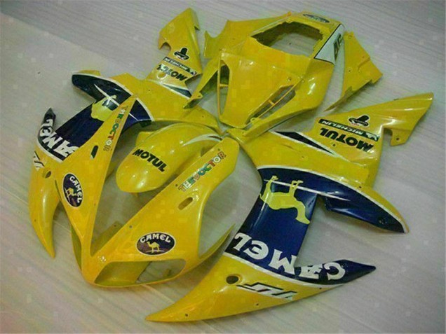 Yellow 2002-2003 Yamaha YZF R1 Motorcycle Fairings Yellow 2002-2003 Yamaha YZF R1 Motorcycle Fairings