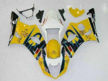 Yellow 2003-2004 Suzuki GSXR 1000 Motorcycle Fairings