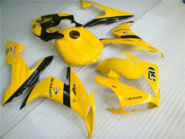 Yellow 2004-2006 Yamaha YZF R1 Motorcycle Fairings Yellow 2004-2006 Yamaha YZF R1 Motorcycle Fairings