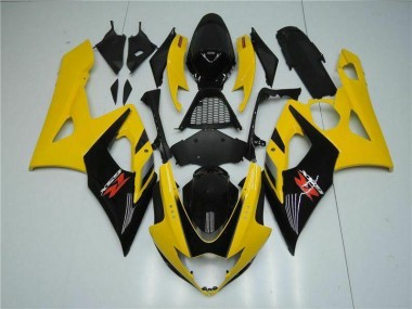 Yellow 2005-2006 Suzuki GSXR 1000 Motorcycle Fairings