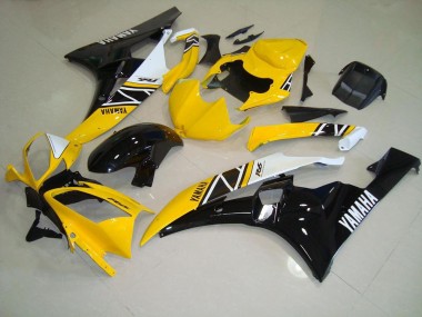 Yellow 2006-2007 Yamaha YZF R6 Motorcycle Bodywork