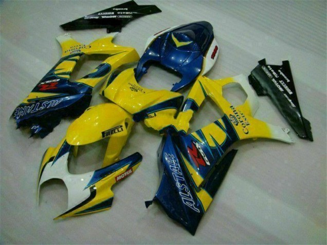 Yellow 2007-2008 Suzuki GSXR 1000 Motorcycle Fairing Yellow 2007-2008 Suzuki GSXR 1000 Motorcycle Fairing