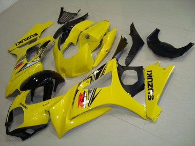 Yellow 2007-2008 Suzuki GSXR 1000 Motorcycle Fairings
