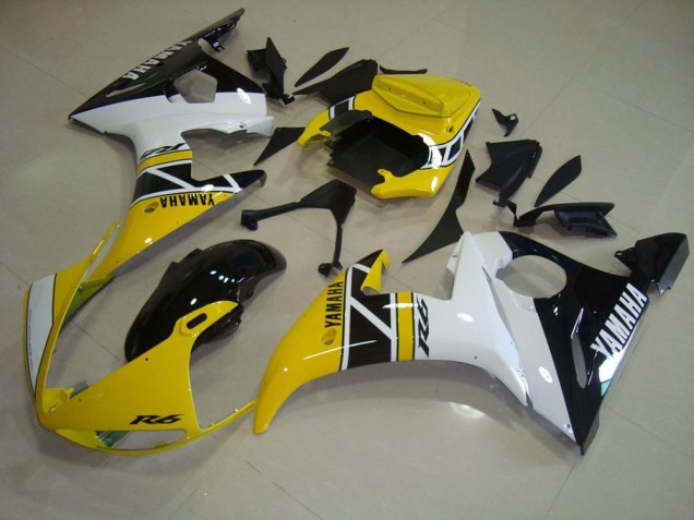 Yellow Anniversary 2003-2005 Yamaha YZF R6 Motorcycle Fairings Yellow Anniversary 2003-2005 Yamaha YZF R6 Motorcycle Fairings