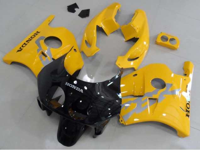 Yellow Black 1991-1998 Honda CBR250RR MC22 Motorcycle Fairings Yellow Black 1991-1998 Honda CBR250RR MC22 Motorcycle Fairings