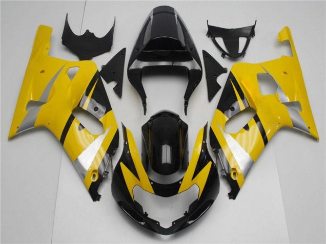 Yellow Black 2001-2003 Suzuki GSXR 600/750 Motorcycle Fairing Yellow Black 2001-2003 Suzuki GSXR 600/750 Motorcycle Fairing