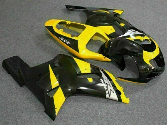 Yellow Black 2001-2003 Suzuki GSXR 600/750 Motorcycle Fairings Yellow Black 2001-2003 Suzuki GSXR 600/750 Motorcycle Fairings