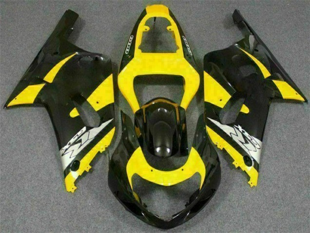Yellow Black 2001-2003 Suzuki GSXR 600/750 Motorcycle Fairings Yellow Black 2001-2003 Suzuki GSXR 600/750 Motorcycle Fairings