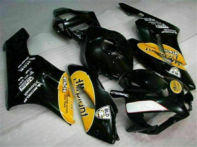 Yellow Black 2004-2005 Honda CBR1000RR Motorcycle Fairings Yellow Black 2004-2005 Honda CBR1000RR Motorcycle Fairings