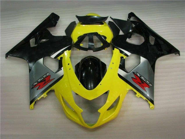 Yellow Black 2004-2005 Suzuki GSXR 600/750 Motorcycle Fairing Yellow Black 2004-2005 Suzuki GSXR 600/750 Motorcycle Fairing