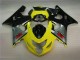 Yellow Black 2004-2005 Suzuki GSXR 600/750 Motorcycle Fairing Yellow Black 2004-2005 Suzuki GSXR 600/750 Motorcycle Fairing