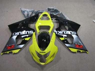 Yellow Black 2004-2005 Suzuki GSXR 600 Motorcycle Fairings