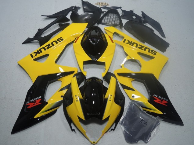 Yellow Black 2005-2006 Suzuki GSXR 1000 Motorcycle Bodywork Yellow Black 2005-2006 Suzuki GSXR 1000 Motorcycle Bodywork