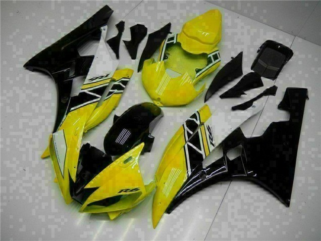 Yellow Black 2006-2007 Yamaha YZF R6 Motorcycle Bodywork Yellow Black 2006-2007 Yamaha YZF R6 Motorcycle Bodywork