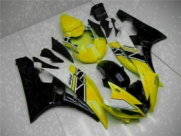 Yellow Black 2006-2007 Yamaha YZF R6 Motorcycle Bodywork Yellow Black 2006-2007 Yamaha YZF R6 Motorcycle Bodywork