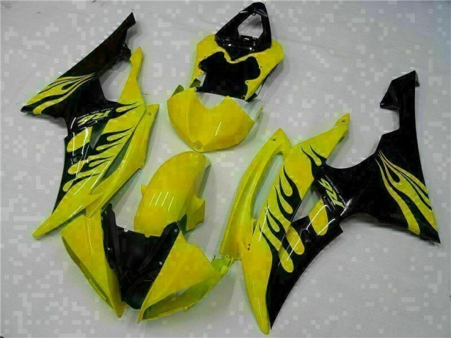 Yellow Black 2008-2016 Yamaha YZF R6 Motorcycle Fairing Yellow Black 2008-2016 Yamaha YZF R6 Motorcycle Fairing