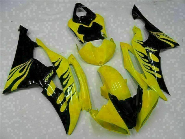 Yellow Black 2008-2016 Yamaha YZF R6 Motorcycle Fairing Yellow Black 2008-2016 Yamaha YZF R6 Motorcycle Fairing