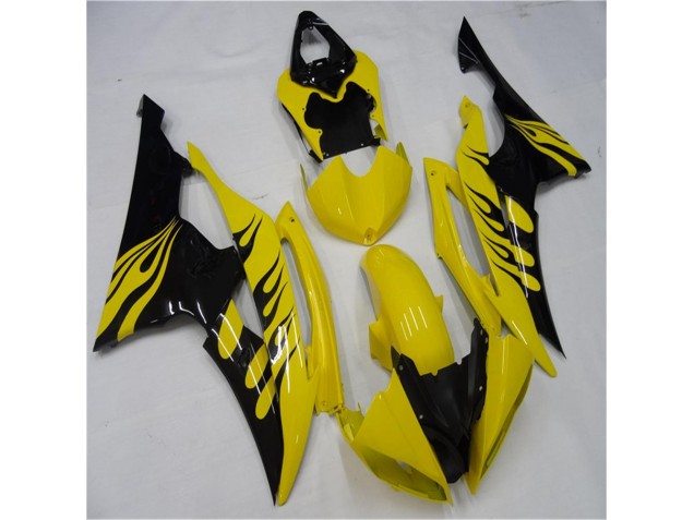 Yellow Black 2008-2016 Yamaha YZF R6 Motorcycle Fairings Yellow Black 2008-2016 Yamaha YZF R6 Motorcycle Fairings